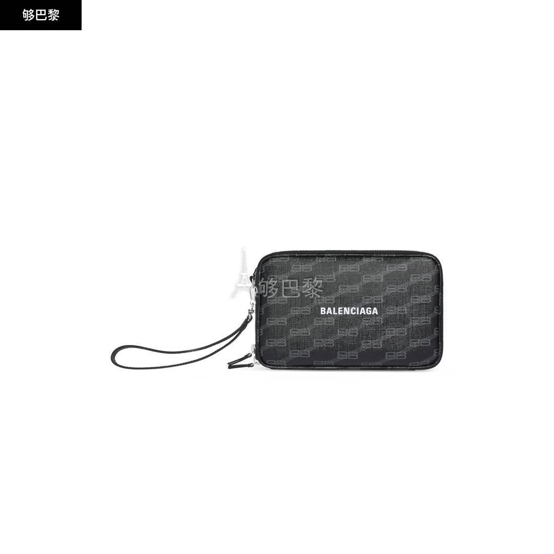 【包邮包税】 balenciaga巴黎世家 23春夏 男士 手拿包 bb monogram