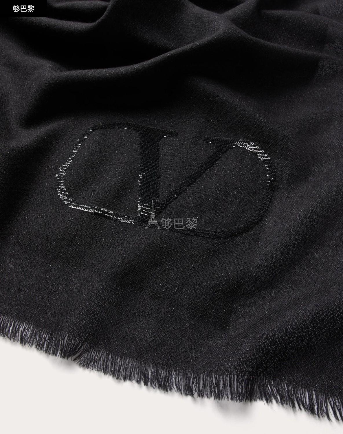 Foulard Valentino En Cachemire Et Soie - Accessoire Luxe Occasion