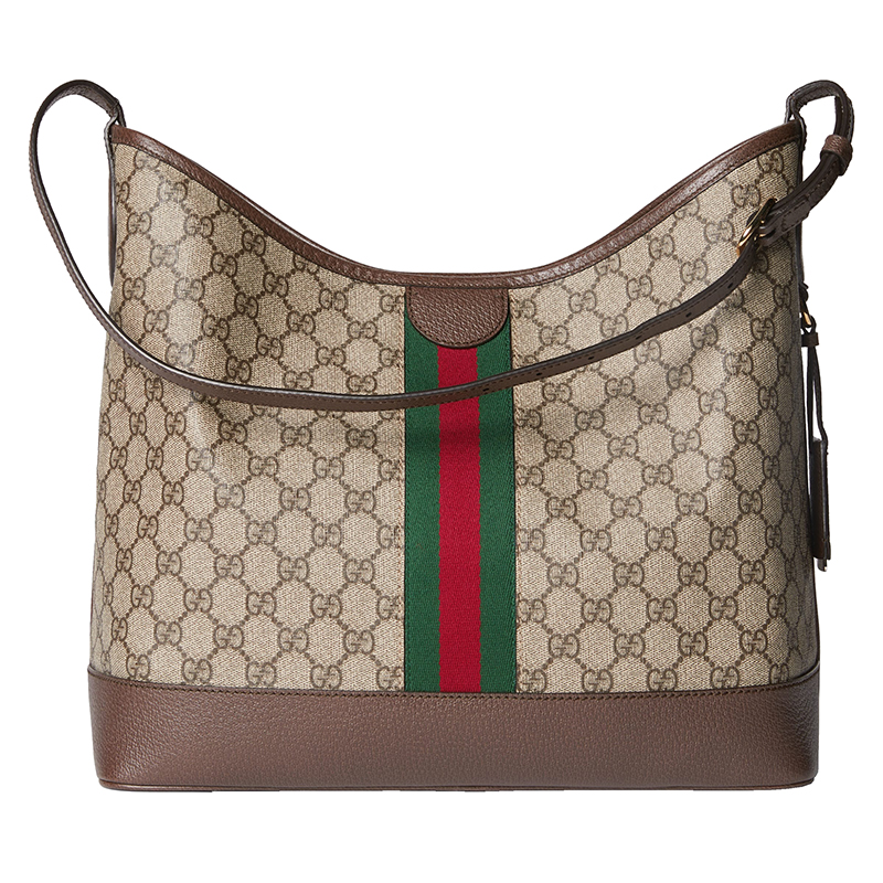 【包税】Gucci/古驰24新款 女士中号米色帆布制磁扣开合单肩包78139296IWG8745