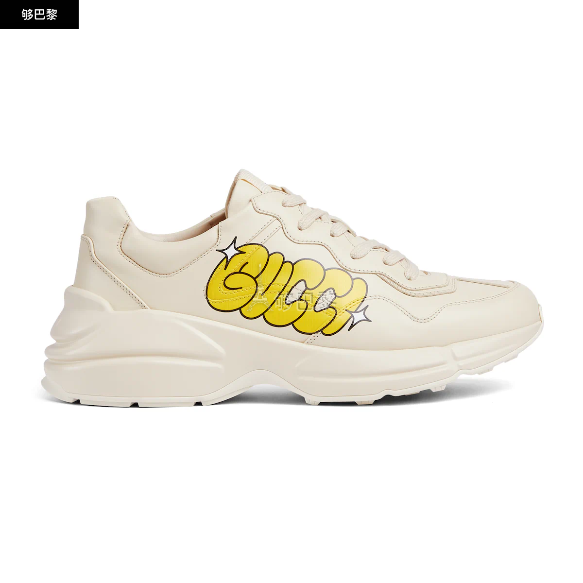 【包邮包税】 gucci古驰 24春夏 男士 rhyton系列男士绢印印花运动鞋