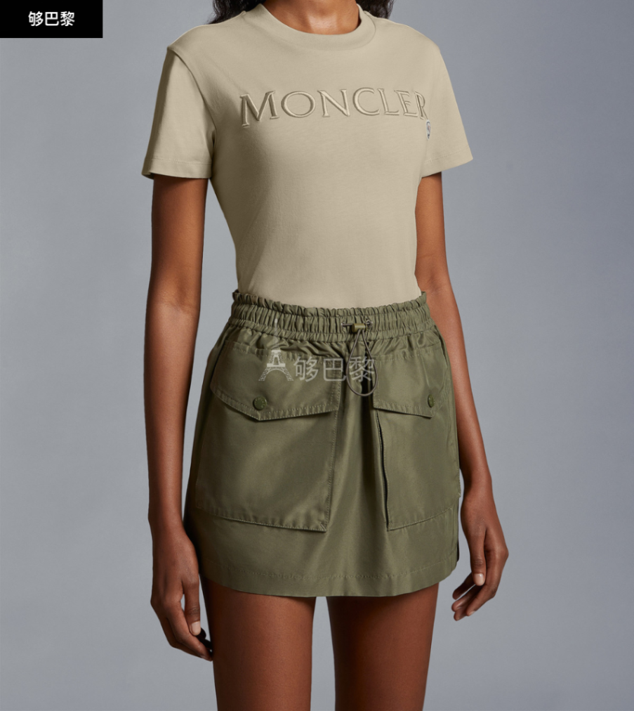 【Moncler盟可睐 女士短袖T恤】【包邮包税】 MONCLER盟可睐 24春夏 女士 短袖T恤 女士刺绣标识T恤 ...