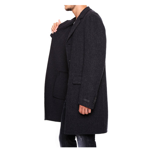 【17秋冬】 prada/普拉达 男士大衣 88%羊毛7%丝绸5%羊绒 时尚 修身