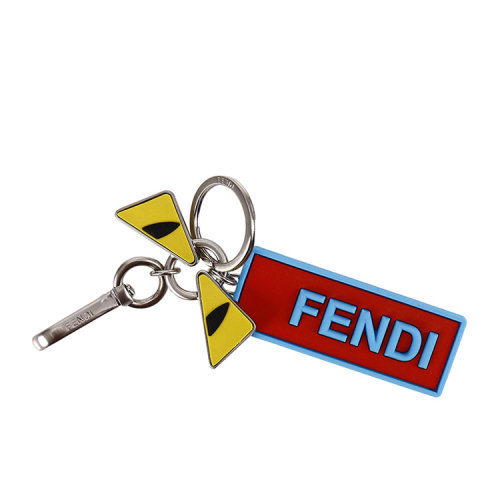 fendi/芬迪 男士99%橡胶钥匙扣红色时尚印花gig