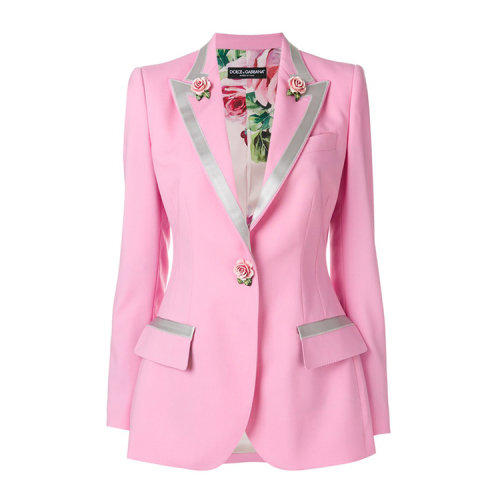 【18春夏】 dolce&gabbana/杜嘉班纳 女士西服 89% 羊毛 10% 丝 1%