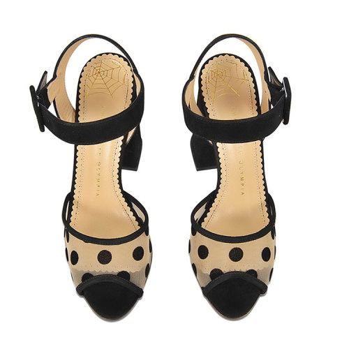 olympia/夏洛特·奥林匹亚 女士 斑点印花 高跟凉鞋