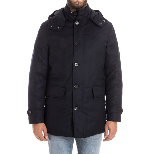 【17秋冬】 ermenegildo zegna/杰尼亚 男士羽绒服 100% 羊毛 连帽