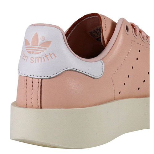 【17秋冬】 adidas originals/阿迪达斯三叶草 100% 皮 平底鞋 粉色