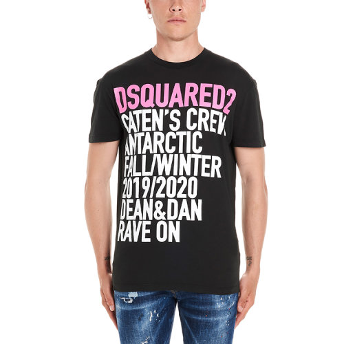 dsquared2/d二次方 19秋冬 男士短袖t恤 时尚 logo 3601