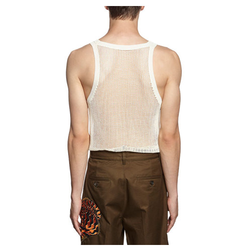 【lvr】 dsquared2 | 男士 网眼纯棉针织背心 2020春夏 男士短袖t恤