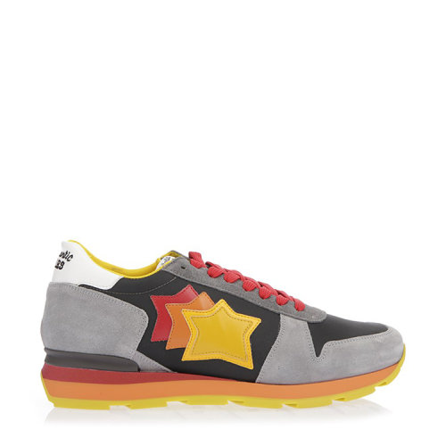 【17秋冬】 atlantic stars 100%皮革 星星装饰 复古效果 灰色 休闲