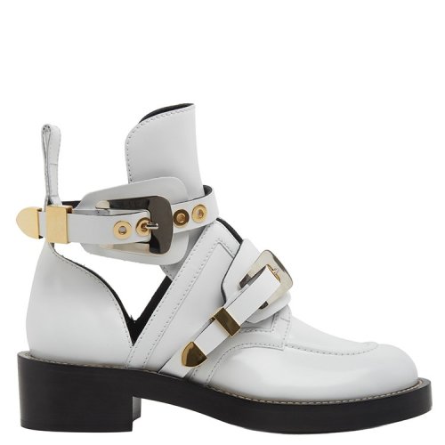 【18春夏】 balenciaga/巴黎世家 时尚 百搭 白色 短靴 3601