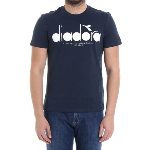 【18春夏】 diadora/diadora 男士短袖t恤 logo 印花 蓝色 3268
