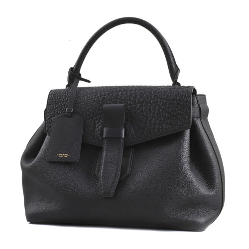 【新品】 lancel/兰姿 查理系列 女士真皮单肩包 黑色