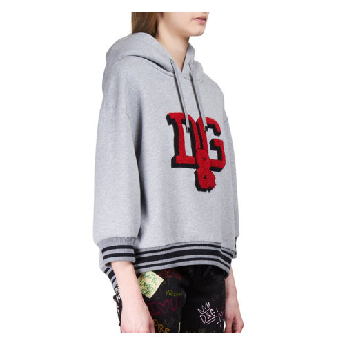 【17秋冬】 dolce&gabbana/杜嘉班纳 女卫衣 57% 涤纶 43% 棉 连帽