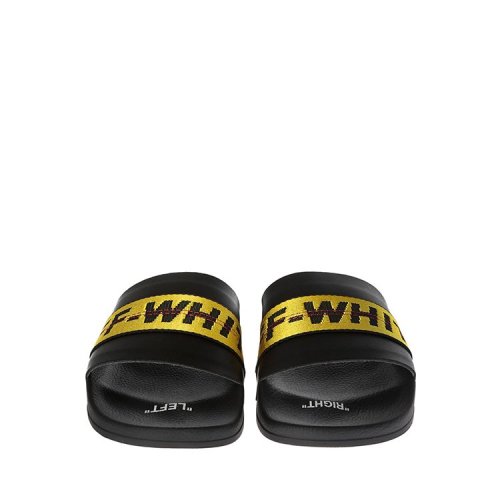 off-white/off-white 19春夏 平底凉鞋 logo 家居拖鞋男士凉拖 3268