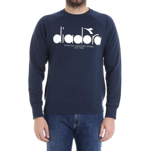 【18春夏】 diadora/diadora 男卫衣 logo 印花 蓝色 3268