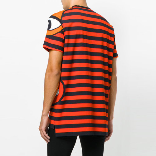 【17秋冬】 givenchy/纪梵希 男士短袖t恤 100%棉 圆领 印花 红色 ste