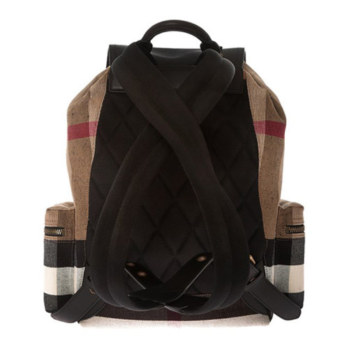 【17年秋冬】 burberry/博柏利 男士 帆布 双肩包 拼色 棕色 cl