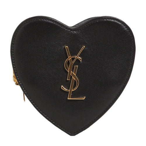 saint laurent/saint laurent 女士 金属logo装饰 心形造型设计 单肩
