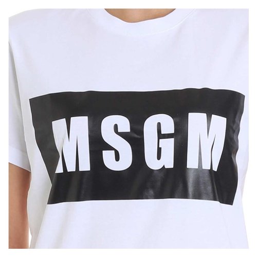 【designer womenwear】【18秋冬】 msgm/msgm 女士短袖t恤 logo 印花