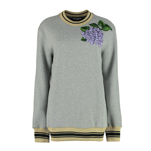 dolce&gabbana/杜嘉班纳 女士 花朵装饰 女卫衣 t