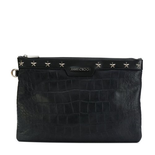 【18春夏】 jimmy choo/周仰杰 男士 钱包 logo 时尚 黑色 4052