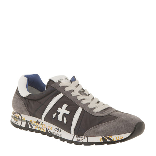 premiata/premiata 男士 织物配皮 拼接 运动鞋 zi