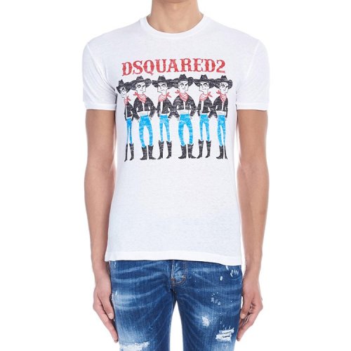dsquared2/d二次方 男士短袖t恤 圆领 logo 3601