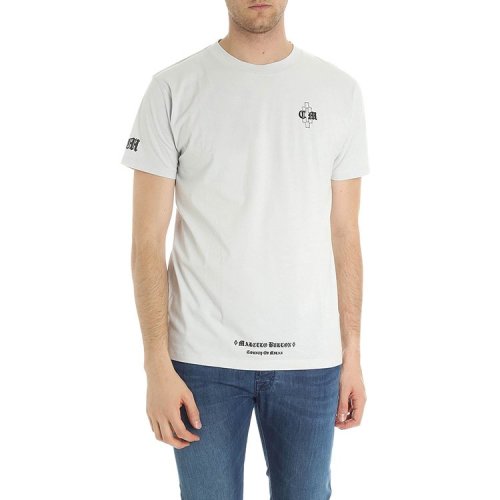 marcelo burlon/marcelo burlon 男士短袖t恤 logo 印花 3268