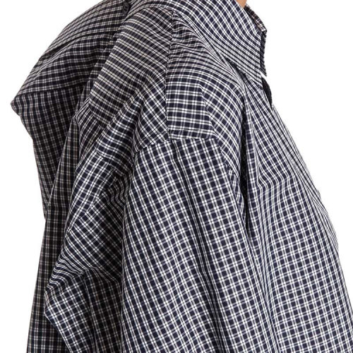 【17秋冬】balenciaga/巴黎世家 女士 翻领 格纹 舒适 女士长袖衬衫