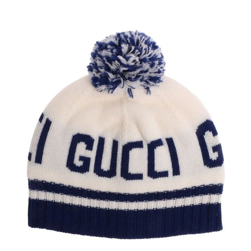 gucci/古驰 18秋冬 男童 帽子 刺绣 绒球帽 3268
