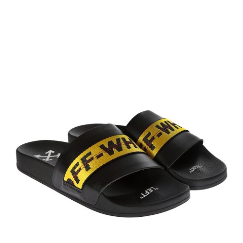 off-white/off-white 19春夏 平底凉鞋 logo 家居拖鞋男士凉拖 3268