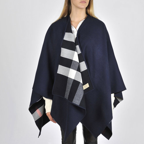 【新品】 burberry/博柏利 女士 羊毛 披肩 混色 宽松 经典 mf