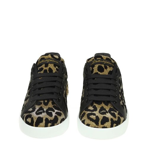 dolce&gabbana/杜嘉班纳 18秋冬 字母 豹纹 女士休闲运动鞋 3268 豹纹
