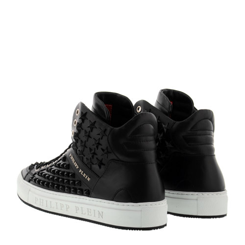 philipp plein/菲利普·普兰 男士 真皮 铆钉 五角星装饰 运动鞋 br
