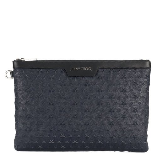 【18春夏】 jimmy choo/周仰杰 男士 钱包 logo 时尚 蓝色 4052