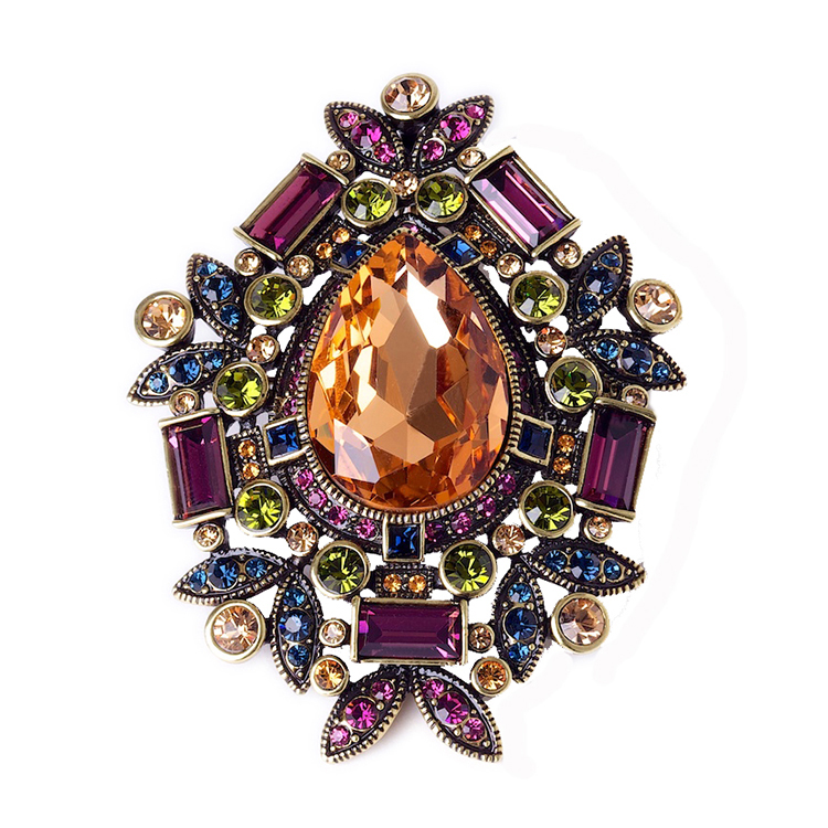heidi daus/heidi daus 彩色水晶特色胸针 p3468v1c3