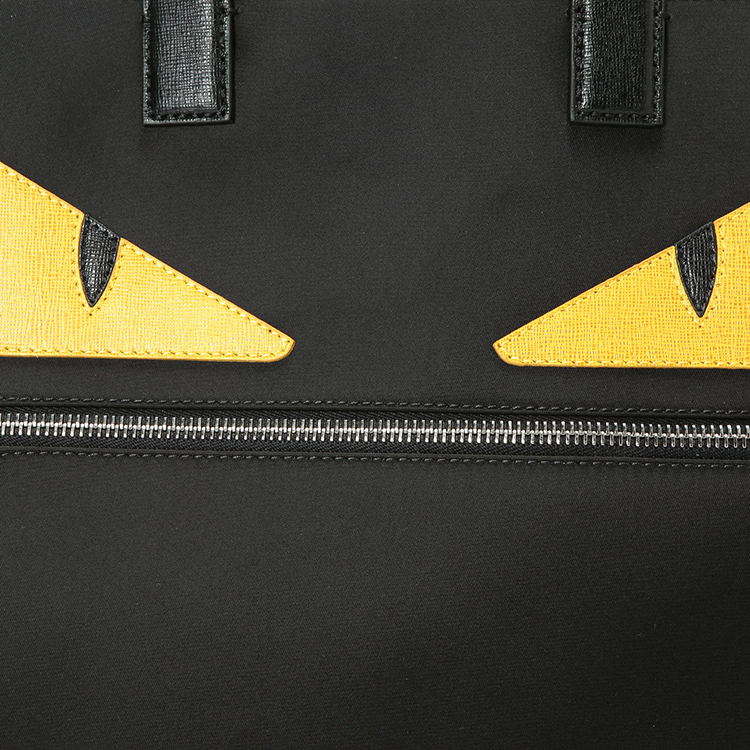 fendi(芬迪) 黑色尼龙小怪兽手提包