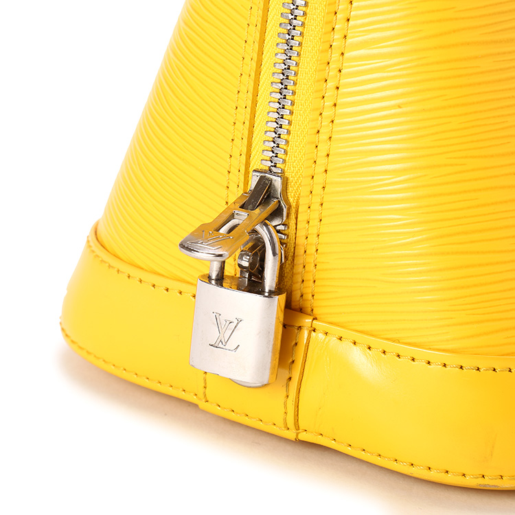 louis vuitton(路易威登) 柠檬黄色女士皮质两用包