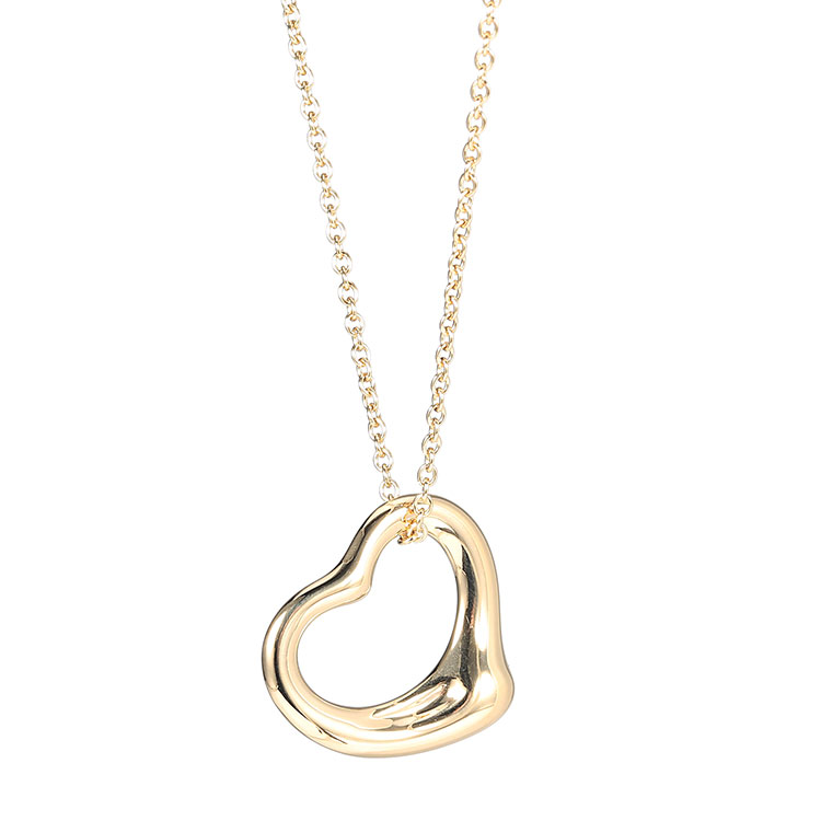 (蒂芙尼) elsa peretti open heart系列18k黄金爱心中号项链