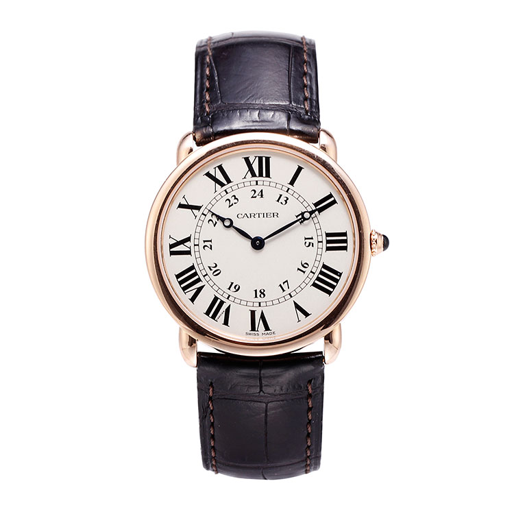 cartier(卡地亚)路易卡地亚圆形系列男式手动机械腕表w6800251