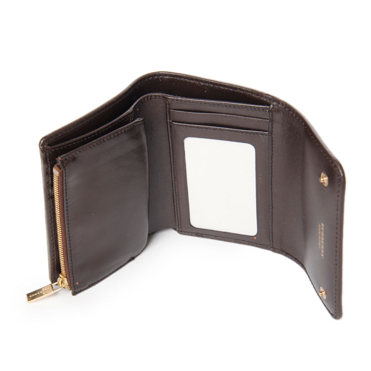 【burberry博柏利 钱包】burberry(博柏利) 经典格纹pvc中款按扣钱夹