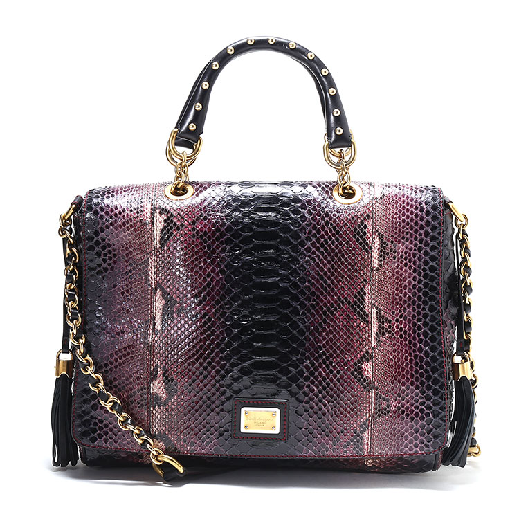 dolce&gabbana(杜嘉班纳) 紫色蛇皮两用包