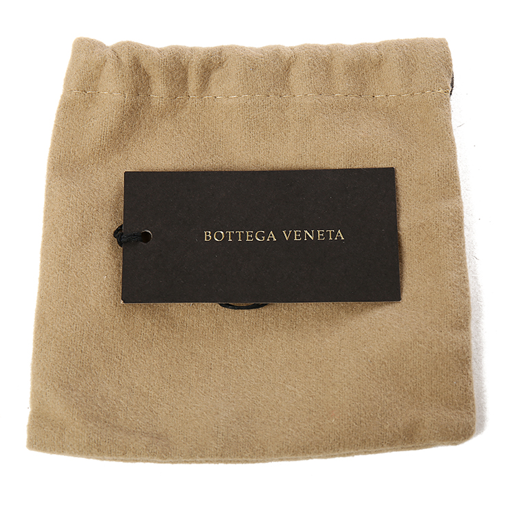 bottega veneta(葆蝶家) 黑色皮质蝴蝶吊饰钥匙扣