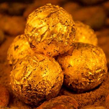 delafee 8颗24k纯金金箔巧克力松露 dl002