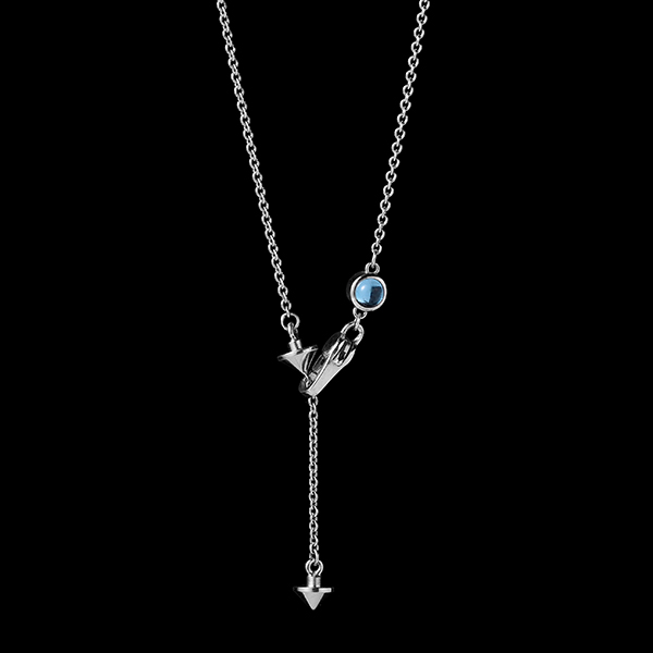 gucci(古驰) 心形蓝色装饰项链