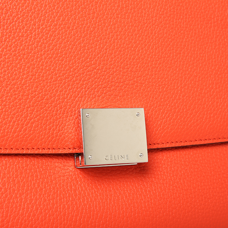 celine(赛琳) 橘红色皮质秋千包