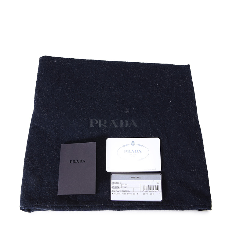 prada(普拉達) #黑色皮質手提包