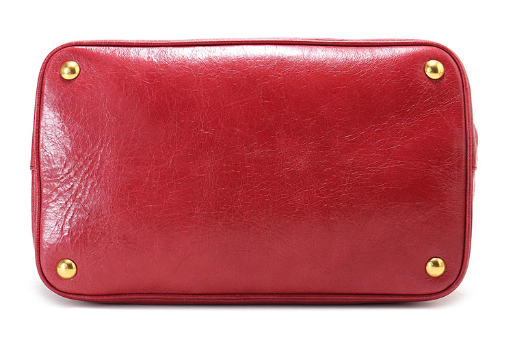 【miumiu缪缪 手提包】miumiu(缪缪) 棕红色油蜡皮两用包【正品 价格 