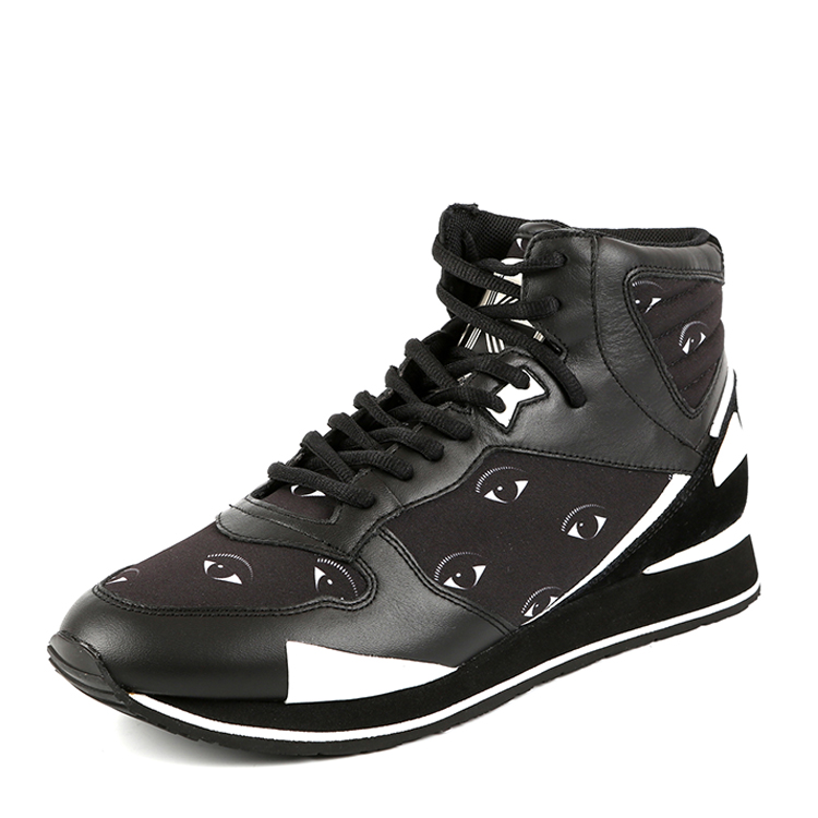 kenzo/高田贤三羊皮革眼睛标志男士运动鞋